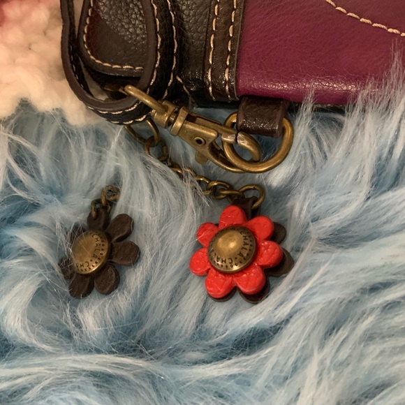 Chala Purple Butterfly Cellphone Crossbody Handbag - Convertible Strap - Picture 6 of 14